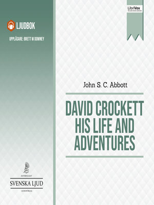 cover image of David Crockett His Life and Adventures